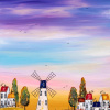 Flip-Flops Required by Rozanne Bell, original painting, detail