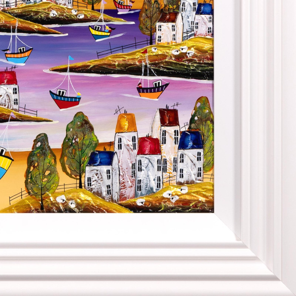Flip-Flops Required by Rozanne Bell, original painting, detail