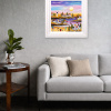 Flip-Flops Required by Rozanne Bell, original painting, in room