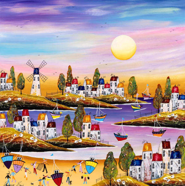 Flip-Flops Required by Rozanne Bell, original painting
