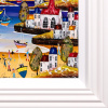 Sandy Toes, Zero Plans by Rozanne Bell, original painting, detail