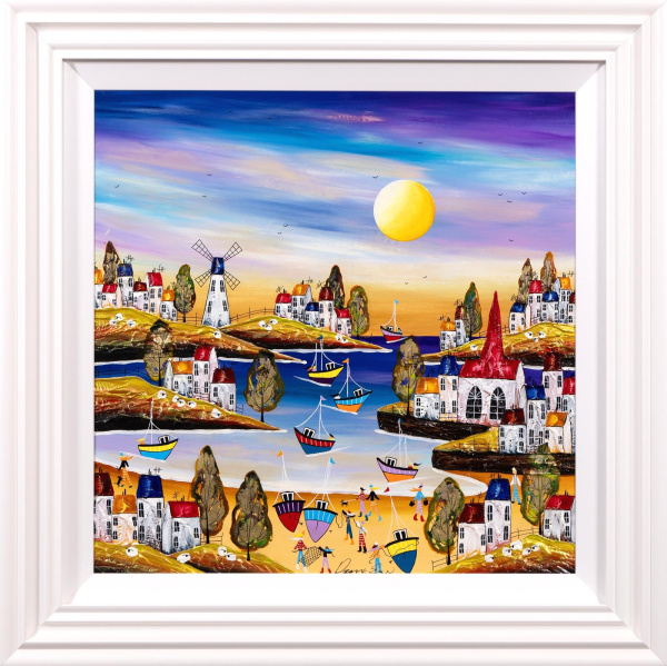 Sandy Toes, Zero Plans by Rozanne Bell, original painting
