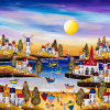 Sandy Toes, Zero Plans by Rozanne Bell, original painting