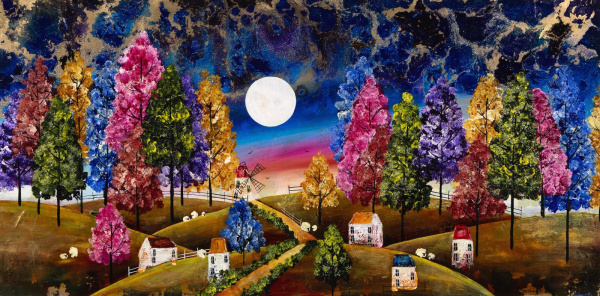 Nothing Fancy, Just Magic by Rozanne Bell, original painting
