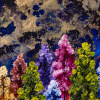 Everything Looks Better Right Now by Rozanne Bell, original painting, detail