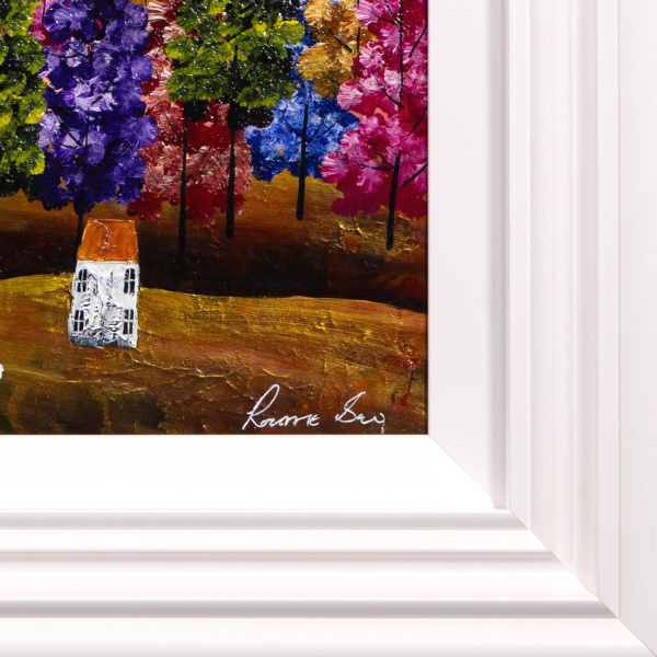 Everything Looks Better Right Now by Rozanne Bell, original painting, detail