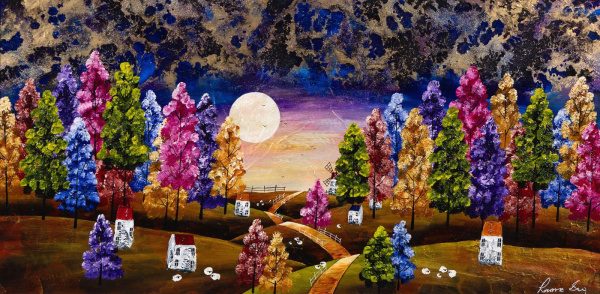 Everything Looks Better Right Now by Rozanne Bell, original painting