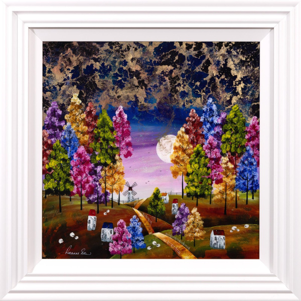 Rolling Hills, Big Thrills by Rozanne Bell, original painting