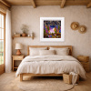 Rolling Hills, Big Thrills by Rozanne Bell, original painting, in room