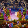 Rolling Hills, Big Thrills by Rozanne Bell, original painting