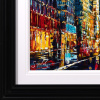 Rush Hour Reverie, NYC by Simon Wright, original painting, detail