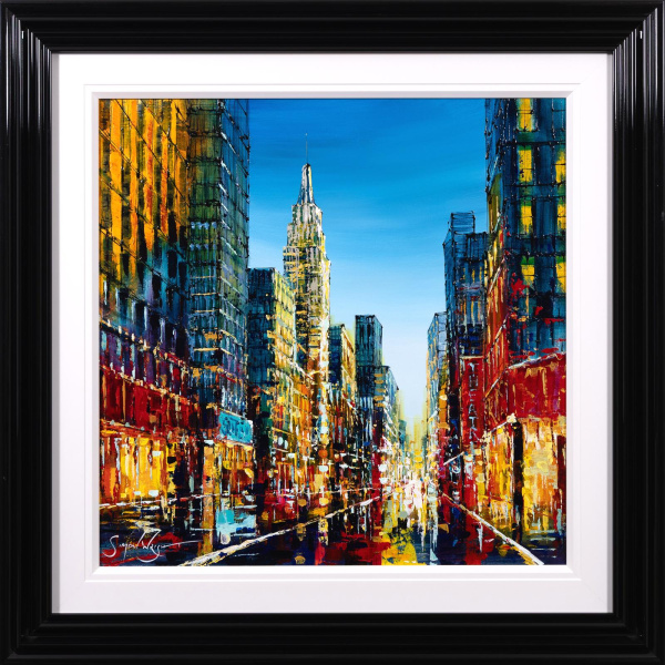 Rush Hour Reverie, NYC by Simon Wright, original painting
