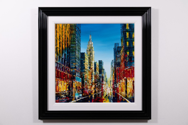 Rush Hour Reverie, NYC by Simon Wright, original painting