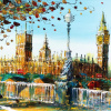 London Life by Simon Wright, original painting