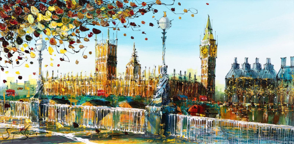 London Life by Simon Wright, original painting