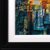 City of Light, New York by Simon Wright, original painting, detail