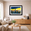 City of Light, New York by Simon Wright, original painting, in room