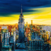 City of Light, New York by Simon Wright, original painting