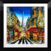 Paris Café Lights by Simon Wright, original painting