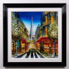 Paris Café Lights by Simon Wright, original painting