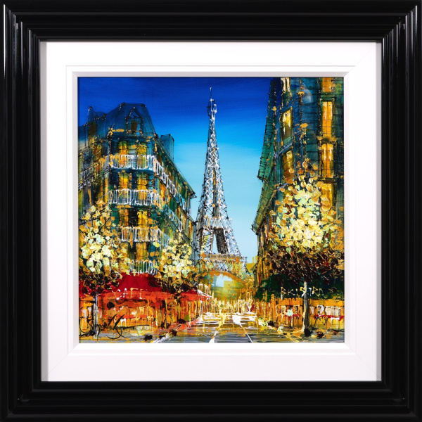 Eiffel Tower at Dusk by Simon Wright, original painting