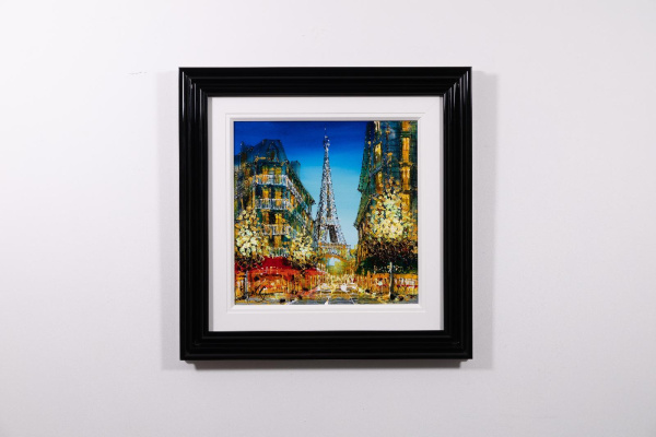 Eiffel Tower at Dusk by Simon Wright, original painting