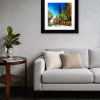 Midtown Glow by Simon Wright, original painting, in room