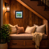 Team Work by David Alderman, original painting, in room