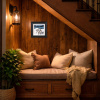 Still Out In The Cold! by David Alderman, original painting, in room