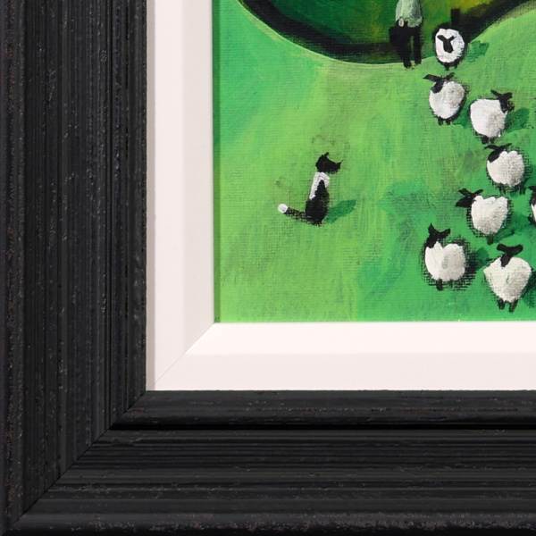 Two Tribes by David Alderman, original painting, detail