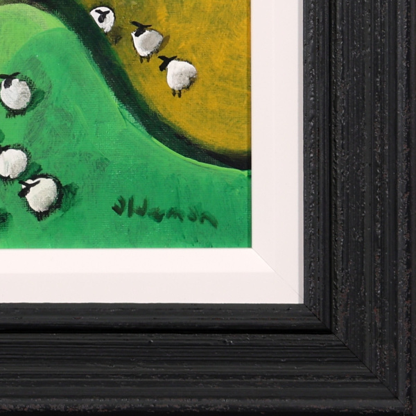 Two Tribes by David Alderman, original painting, detail