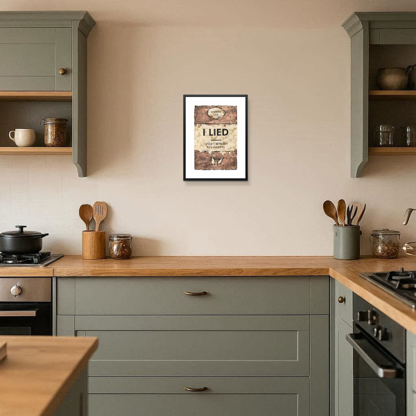 I Lied by Hue Folk, limited edition print, in room