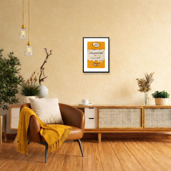 Write Your Own Story by Hue Folk, limited edition print, in room