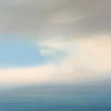 Blue Sky Breaks by Harry Brioche, original painting, detail