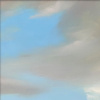 Blue Sky Breaks by Harry Brioche, original painting, detail