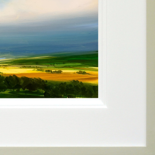 Blue Sky Breaks by Harry Brioche, original painting, detail