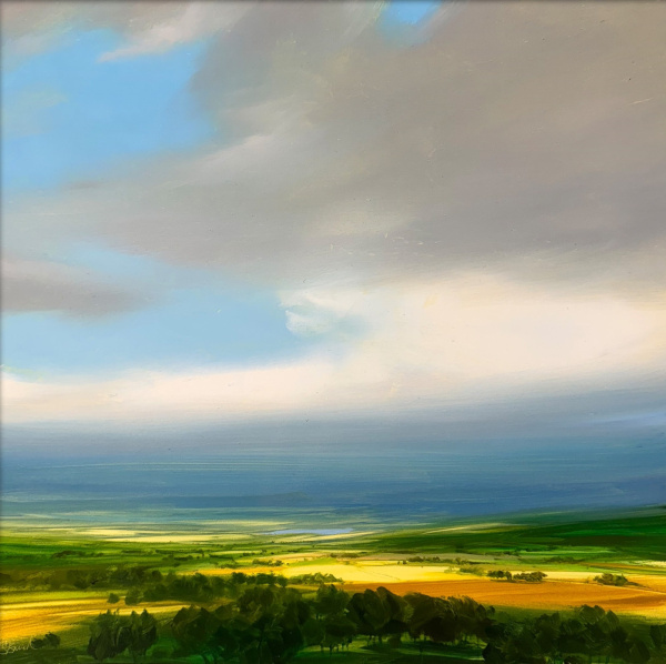 Blue Sky Breaks by Harry Brioche, original painting