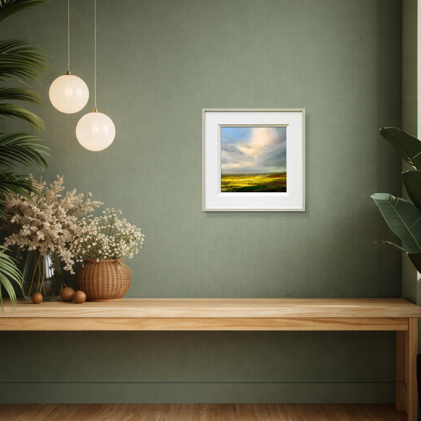 Fields Of Gold by Harry Brioche, original painting, in room