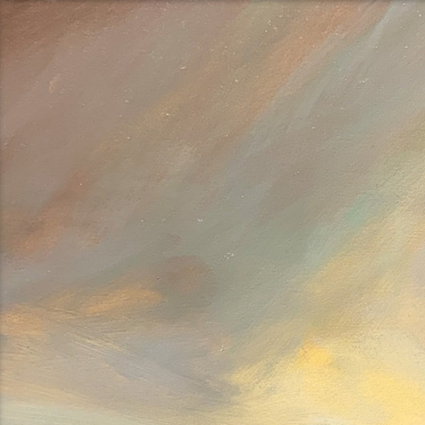 Gleaming Bright by Harry Brioche, original painting, detail