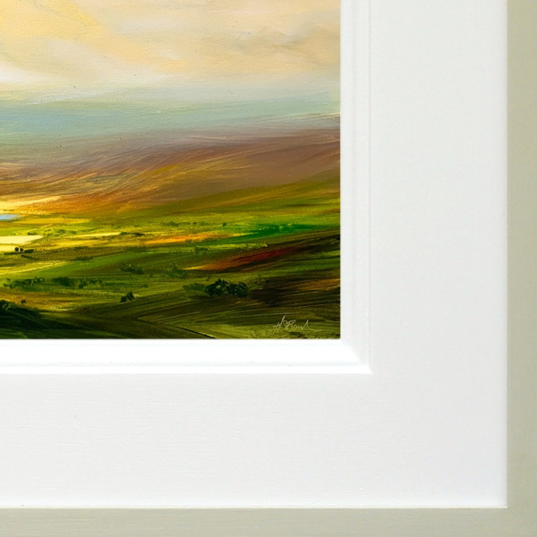Gleaming Bright by Harry Brioche, original painting, detail