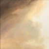 Illuminated Hills by Harry Brioche, original painting, detail