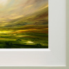 Illuminated Hills by Harry Brioche, original painting, detail