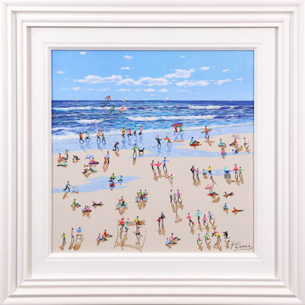 Beach Day Stories by Paola Cassais, original painting
