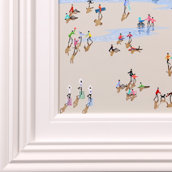 Summer Gathering by Paola Cassais, original painting, detail