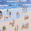 Seaside Whispers by Paola Cassais, original painting, detail