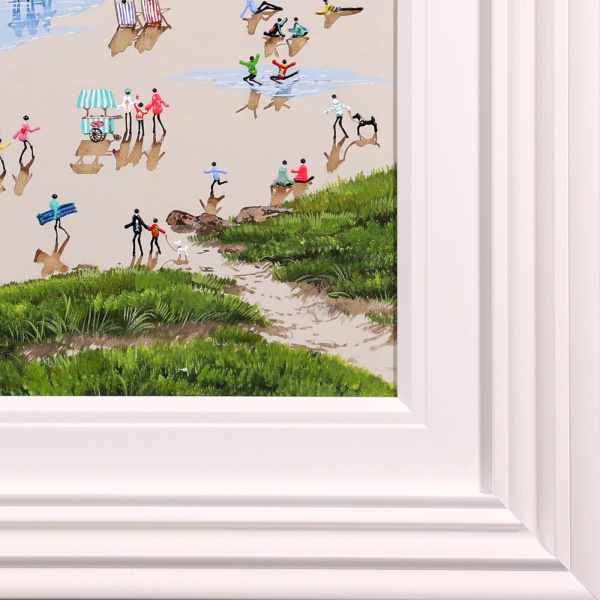 Seaside Whispers by Paola Cassais, original painting, detail