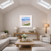 Seaside Whispers by Paola Cassais, original painting, in room