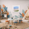 Seaside Whispers by Paola Cassais, original painting, in room