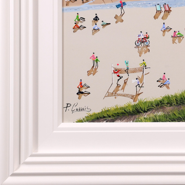 Sun, Sand & Company by Paola Cassais, original painting, detail