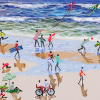 Endless Summer by Paola Cassais, original painting, detail